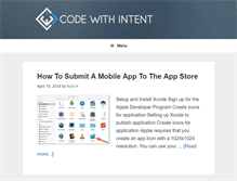 Tablet Screenshot of codewithintent.com